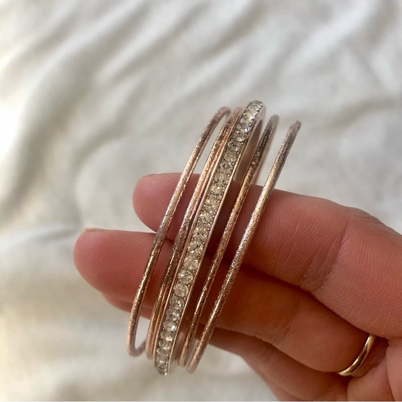 Rose Gold Tone Bangles - Picture 2 of 2